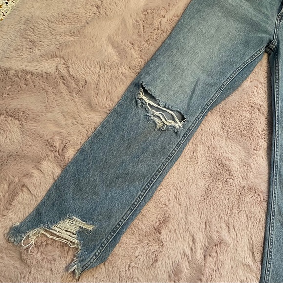 Free People Distressed Mid/High Rise Jeans - Picture 13 of 13